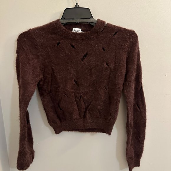 Princess Polly Sweaters - Brown Princess Polly Cropped Sweater NWT Size 12 Princess Polly Sweater
